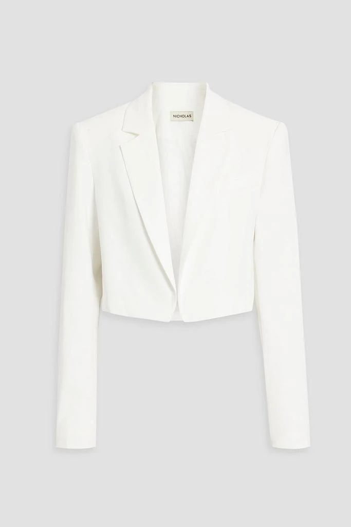 NICHOLAS Cropped crepe blazer 1