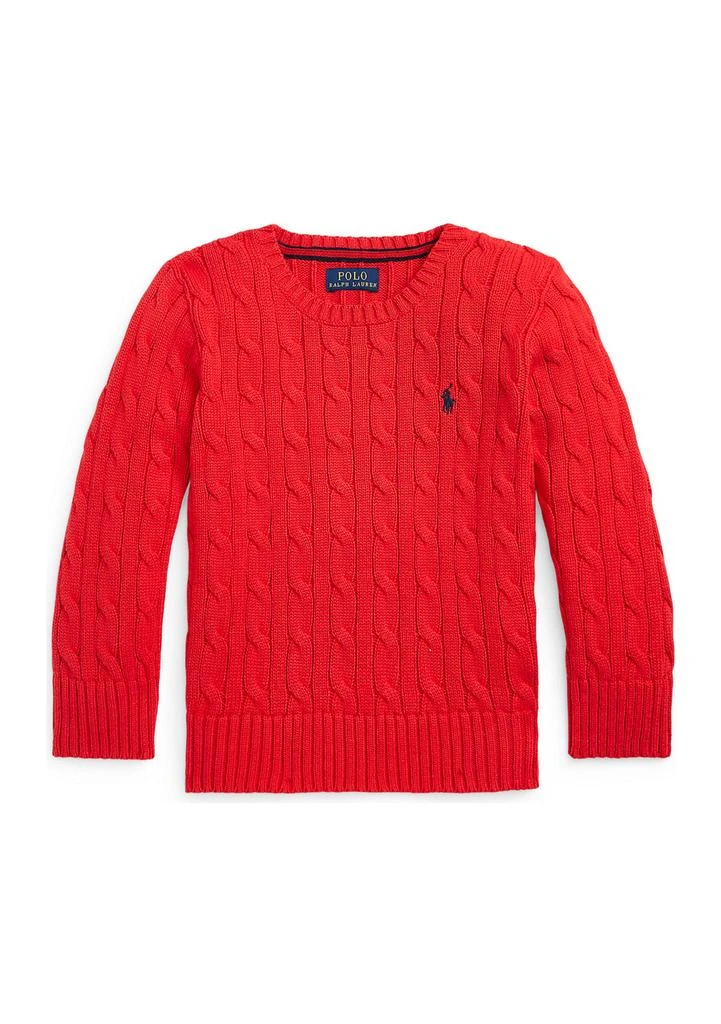 Boys 2-7 Cable Knit Cotton Sweater