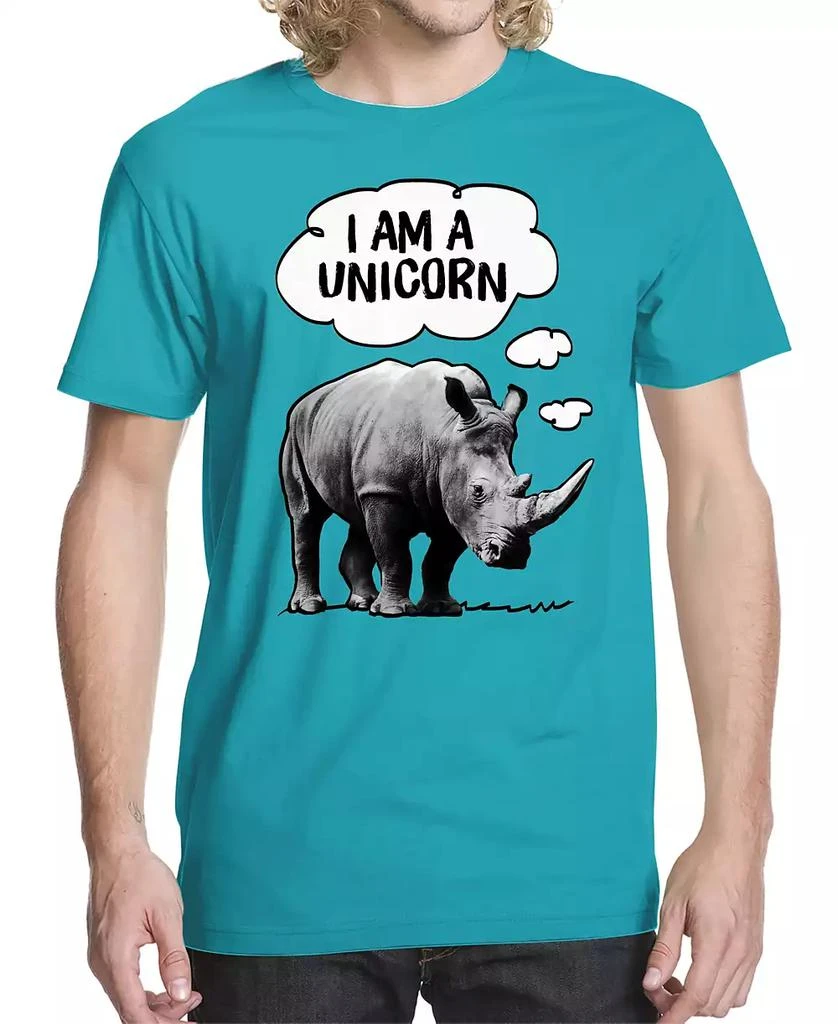 Buzz Shirts Men's Rhino Unicorn Graphic T-shirt 1