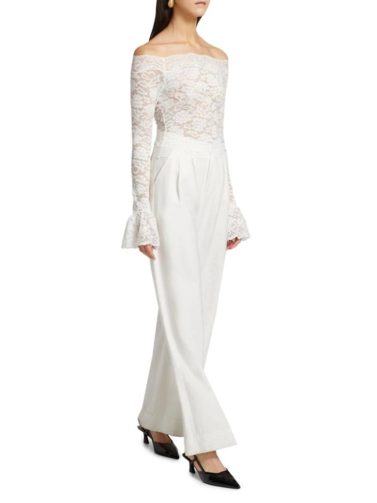Ronny Kobo Maribeth Lace Off-The-Shoulder Top 2