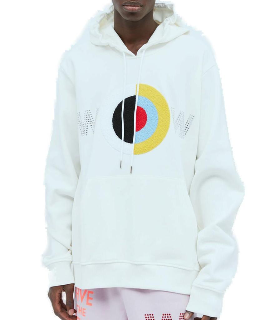 Walter Van Beirendonck Walter Van Beirendonck Hamza Embroidered-Motif Drawstring Hoodie