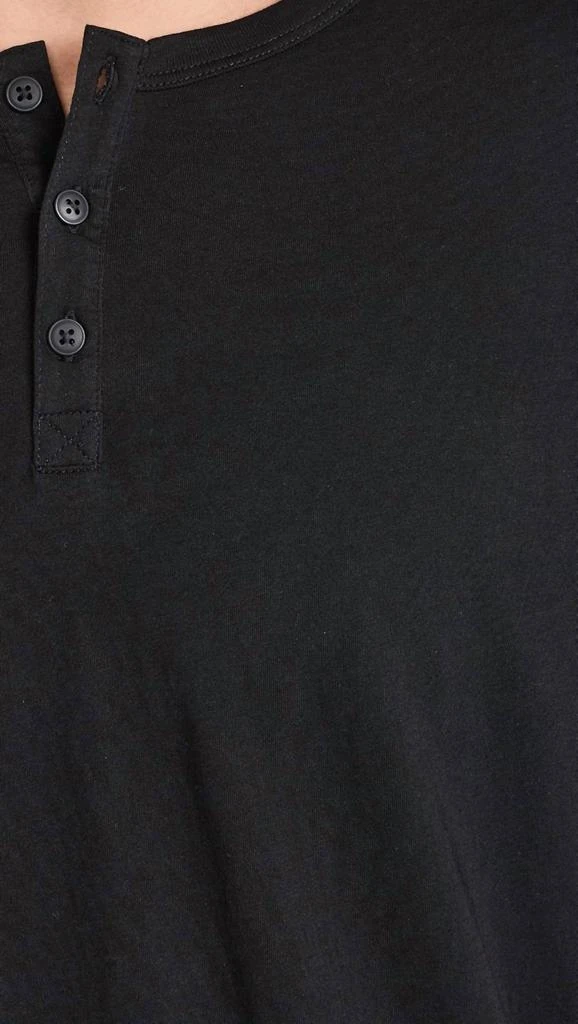 ATM Atm - Classic Jersey Long Sleeve Henley Top 4