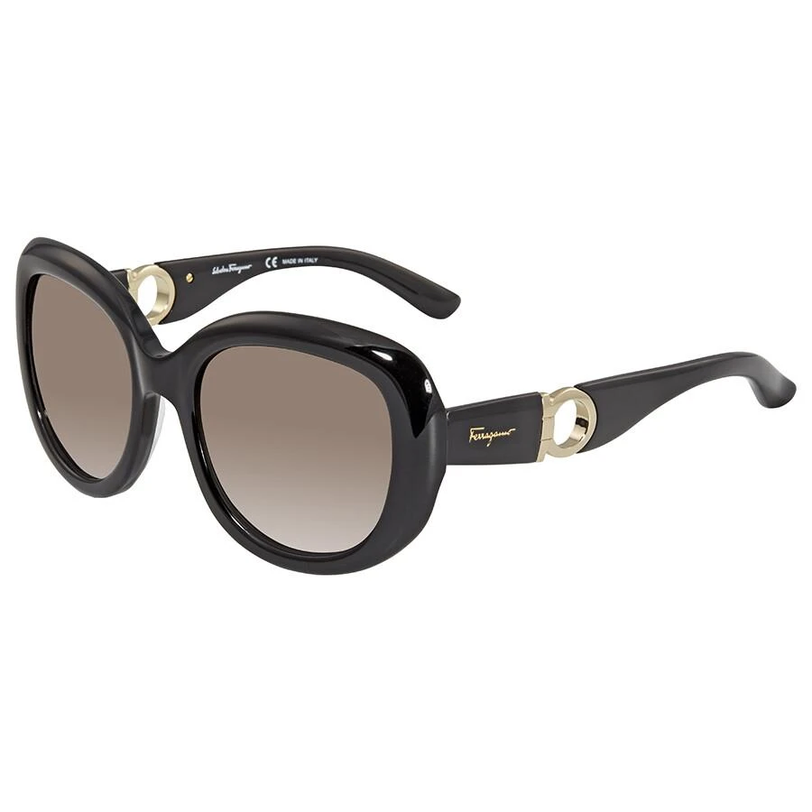 Salvatore Ferragamo Salvatore Ferragamo Gradient Smoke Oval Ladies Sunglasses SF727S 001 53 3
