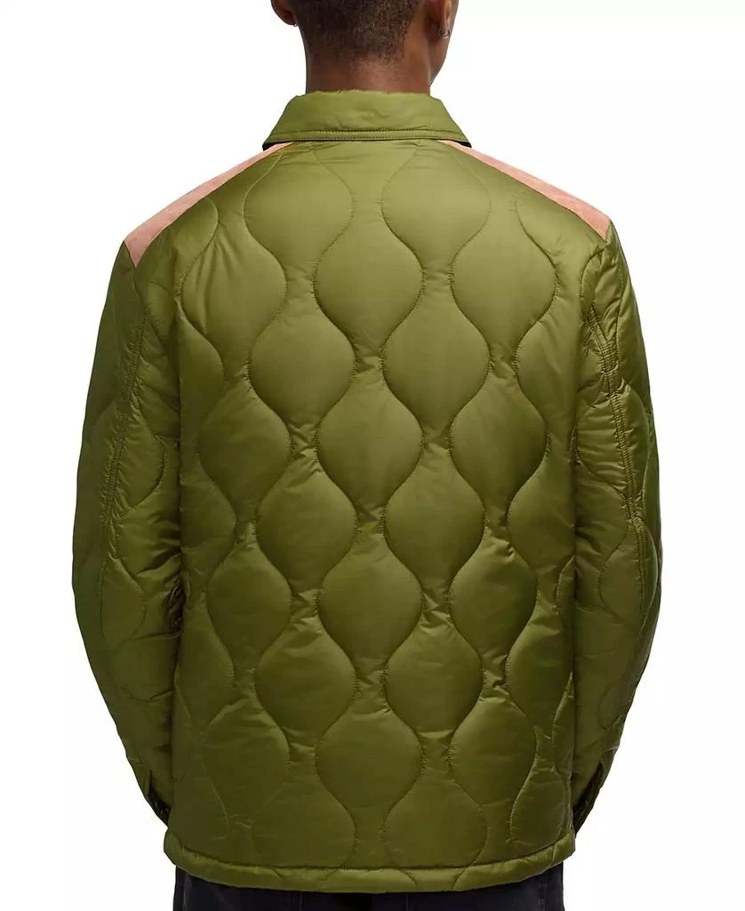 Scotch & Soda Ivik Padded Colorblocked Snap Front Shirt Jacket 2