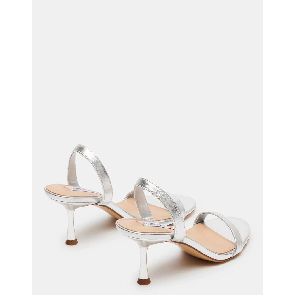 Steve Madden Elma Silver Leather 6