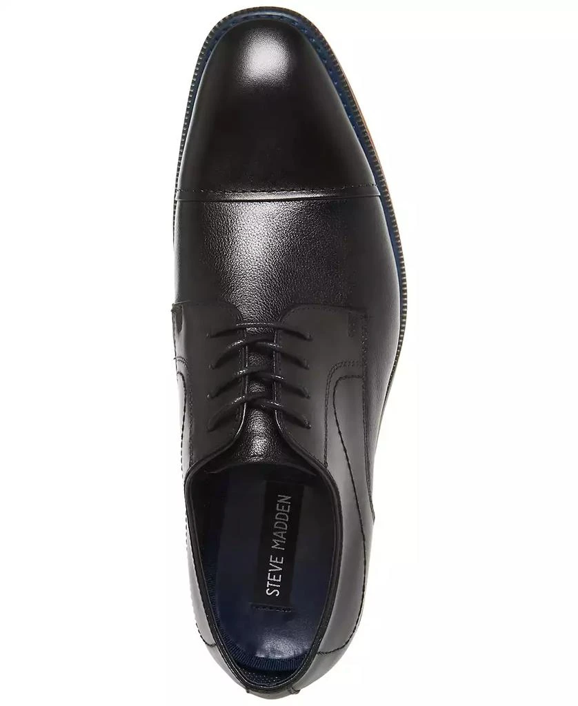 Steve Madden Men's Zane Tonal & Textured Leather Mid Oxford Dress Shoe 8