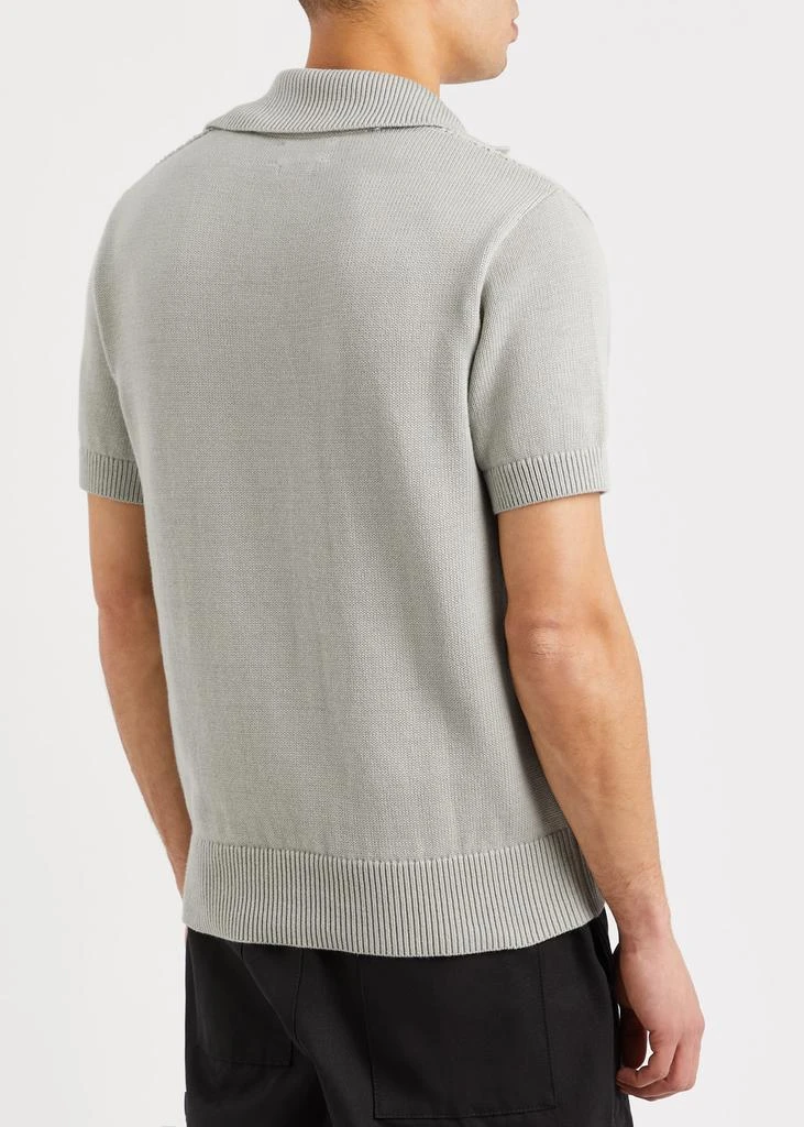 Oliver Spencer Penhale pointelle-knit cotton polo shirt 3