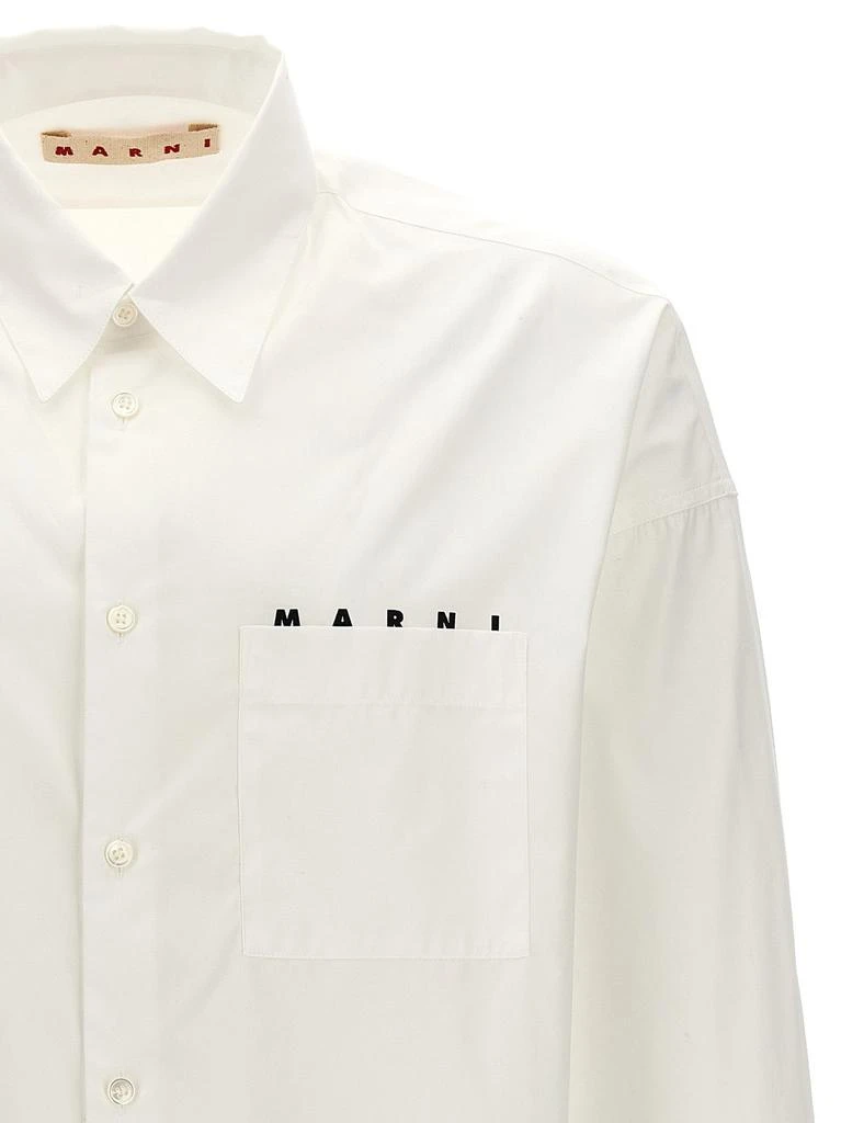 Marni Marni Logo Printed Long-Sleeved Shirt 3