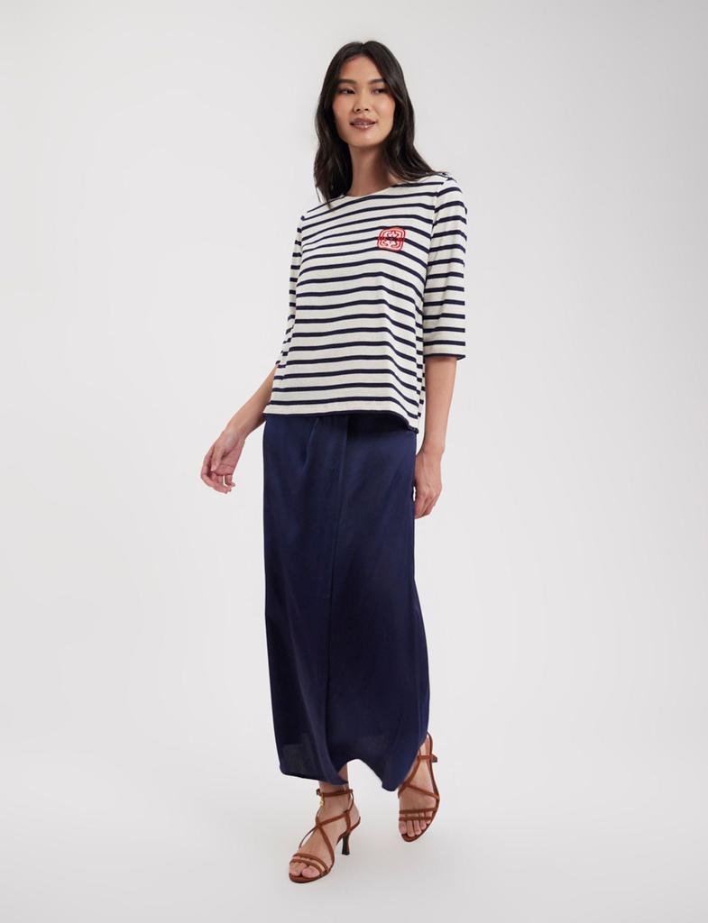 INES DE LA FRESSANGE PARIS Marianna white/navy striped top