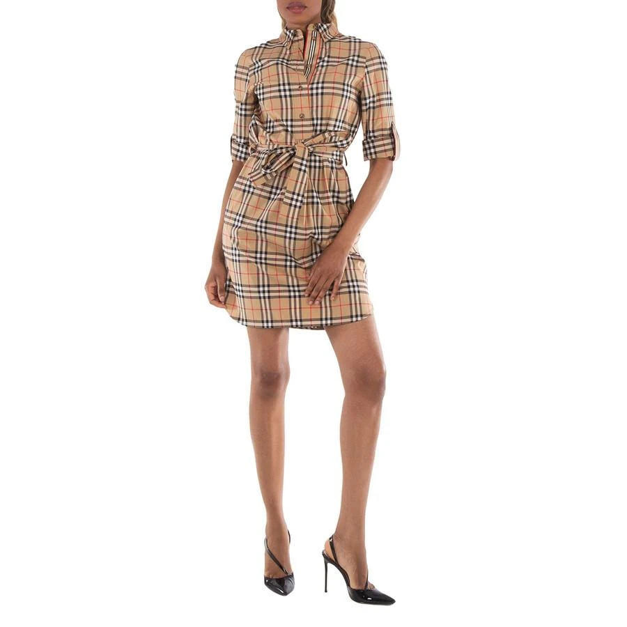 Burberry Vintage Check Tie-Waist Shirt Dress 1
