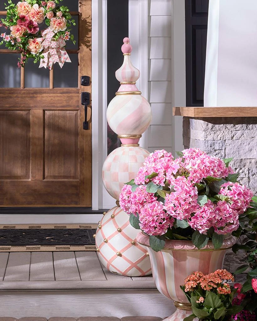 MacKenzie-Childs Rosy Check Trophy Topiary 1