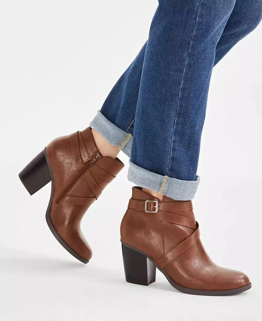 Style & Co Women's Zetaa Strappy Belt-Heel Booties, Created for Macy's 8
