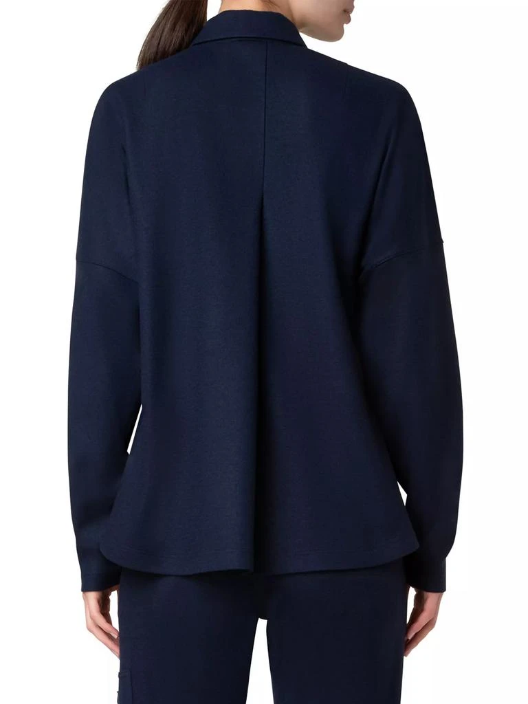Akris Wool Jersey O-Ring Zip T-Shirt 6