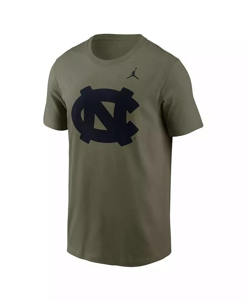 Jordan Men's Olive North Carolina Tar Heels 2024 Military Appreciation Tonal Logo Performance T-Shirt 2