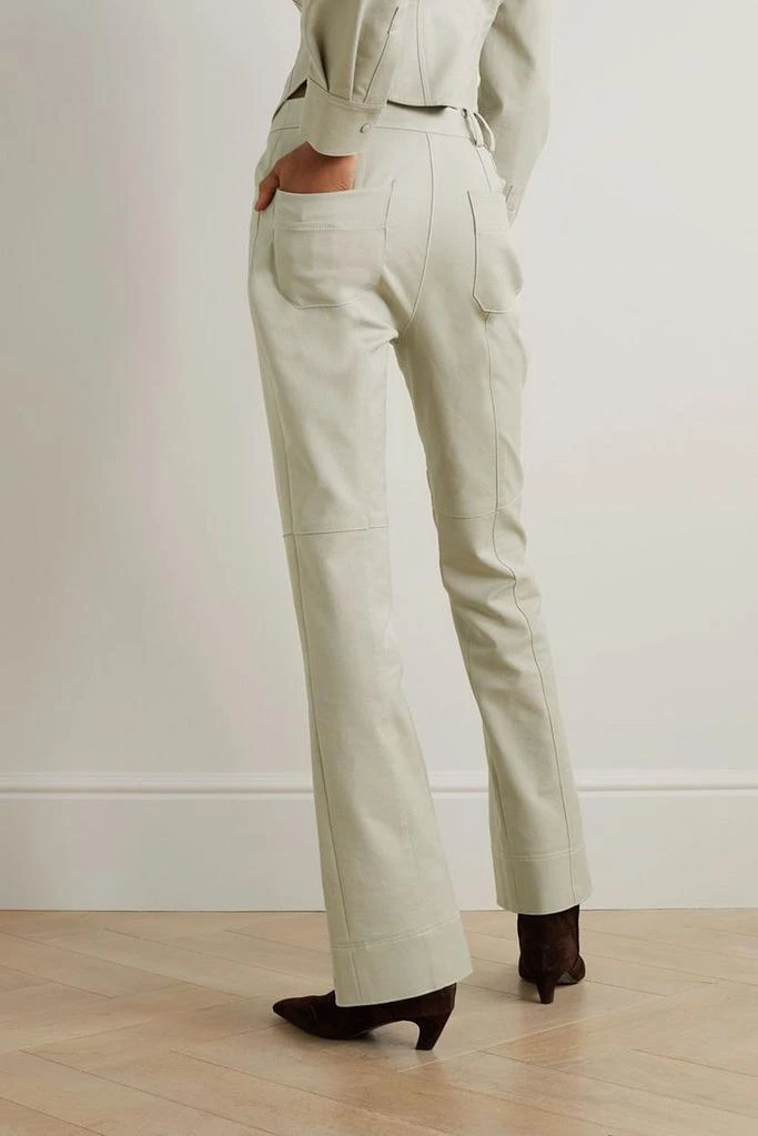 LVIR Paneled cotton-blend slim-leg pants 3
