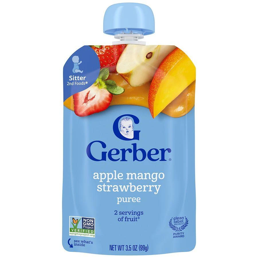 Gerber Wonderfoods Toddler Food Apple Mango Strawberry