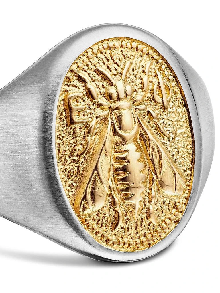 David Yurman Petrvs Bee Pinky Ring in Sterling Silver 8