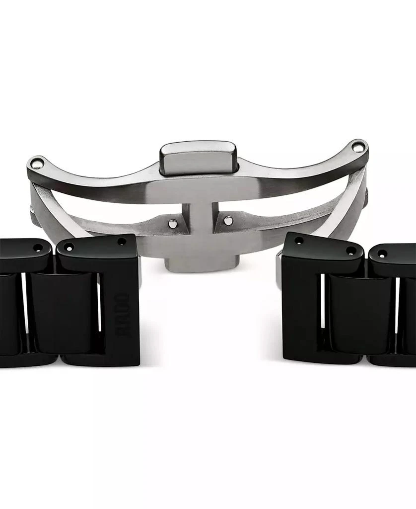 Rado Unisex Swiss Automatic True Secret Black Ceramic Bracelet Watch 40mm 4
