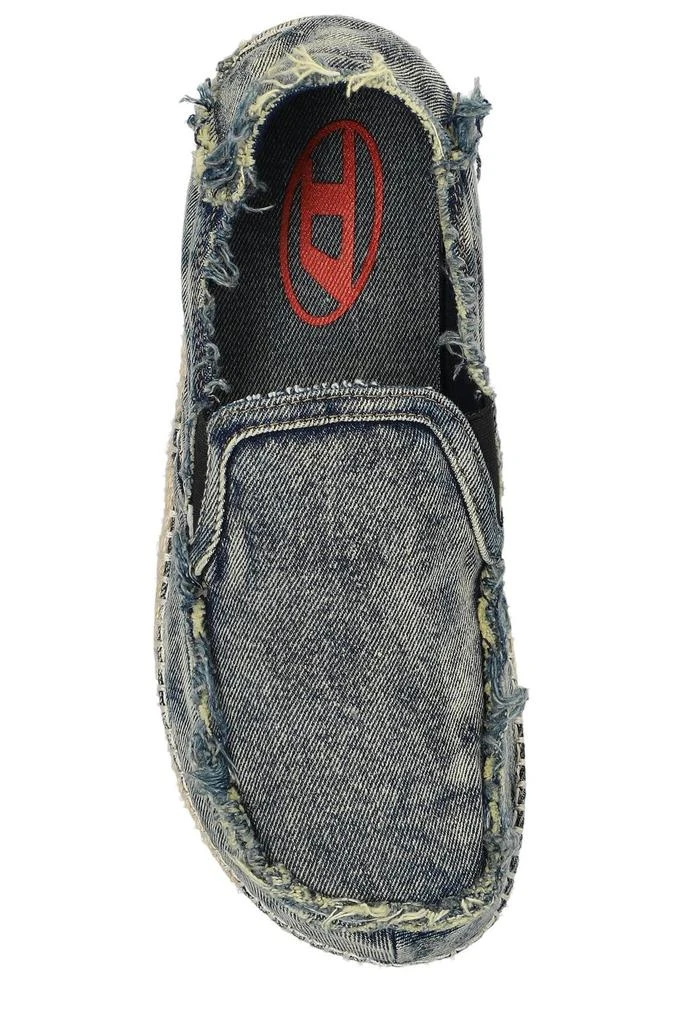 Diesel Diesel D-Lukas Esp Distressed Denim Espadrille Loafers 4
