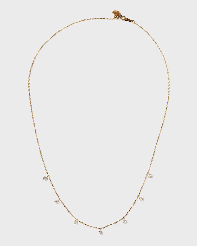 Graziela Gems Small Floating Diamond Necklace