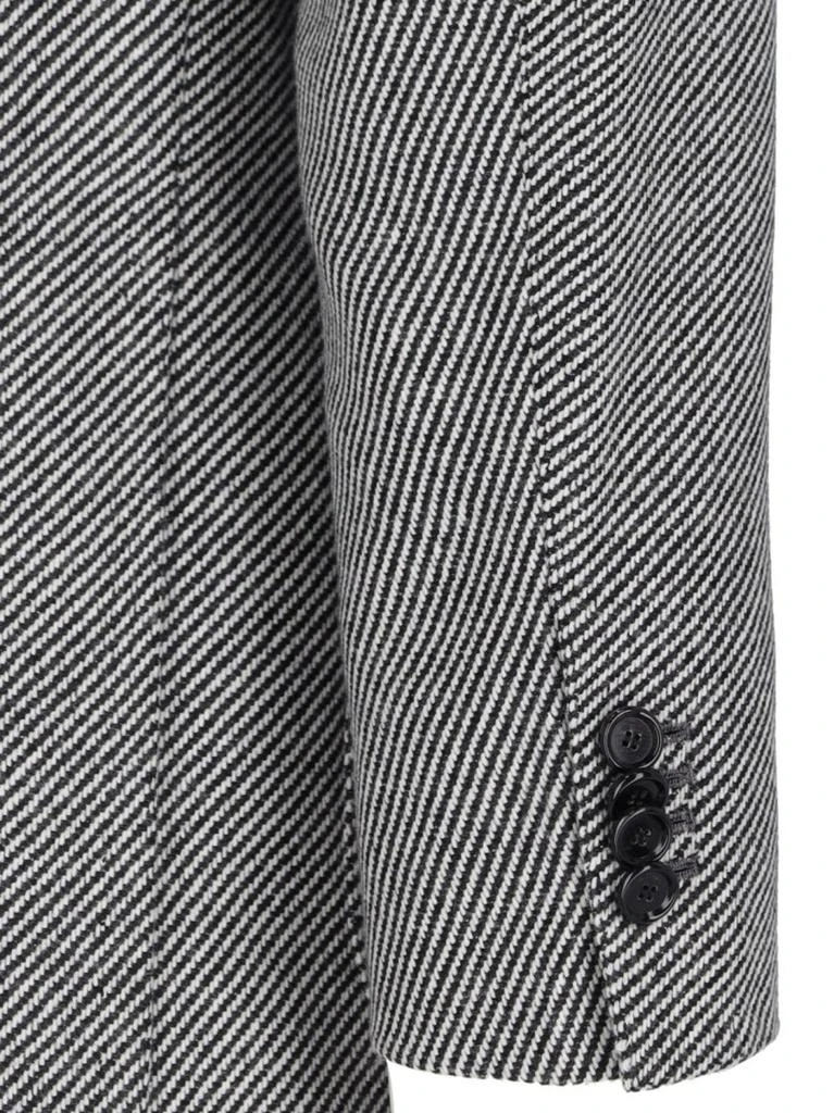 Cesare Attolini Single-Breasted Blazer In Gray Cashmere 4