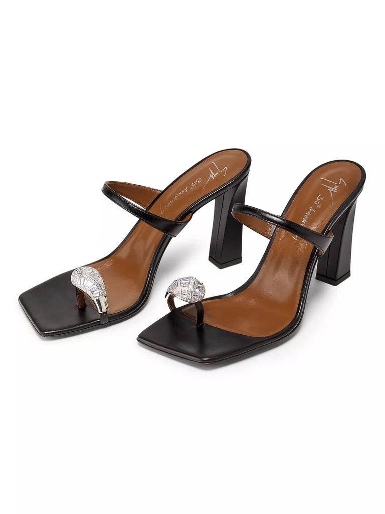 Giuseppe Zanotti 30th Anniversary 90MM Leather Toe Ring Sandals 2