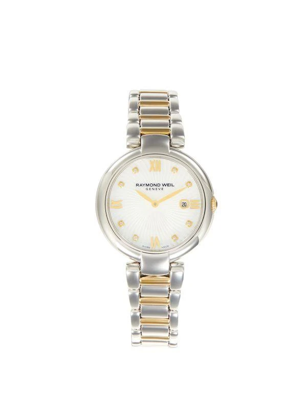 Raymond Weil Shine Diamonds, Gold PVD Plated Stainless Steel Watch 1