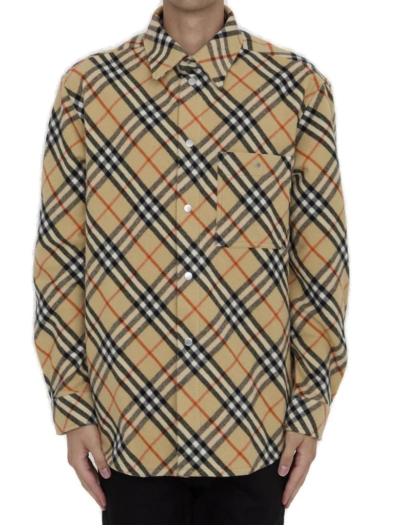 Burberry Burberry Vintage Check Long-Sleeved Shirt from Cettire