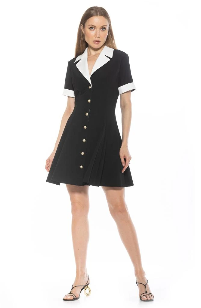 ALEXIA ADMOR Linus Short Sleeve Fit 
Flare Shirtdress 4