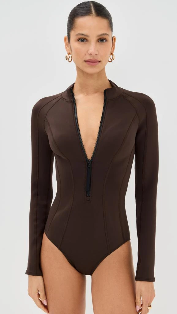 Staud Wipeout Rash Guard One Piece 4