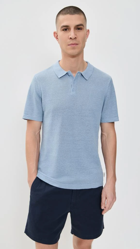 Onia Linen Sweater Polo 6