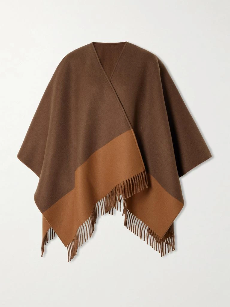 Gucci Fringed Wool And Cashmere-blend Poncho