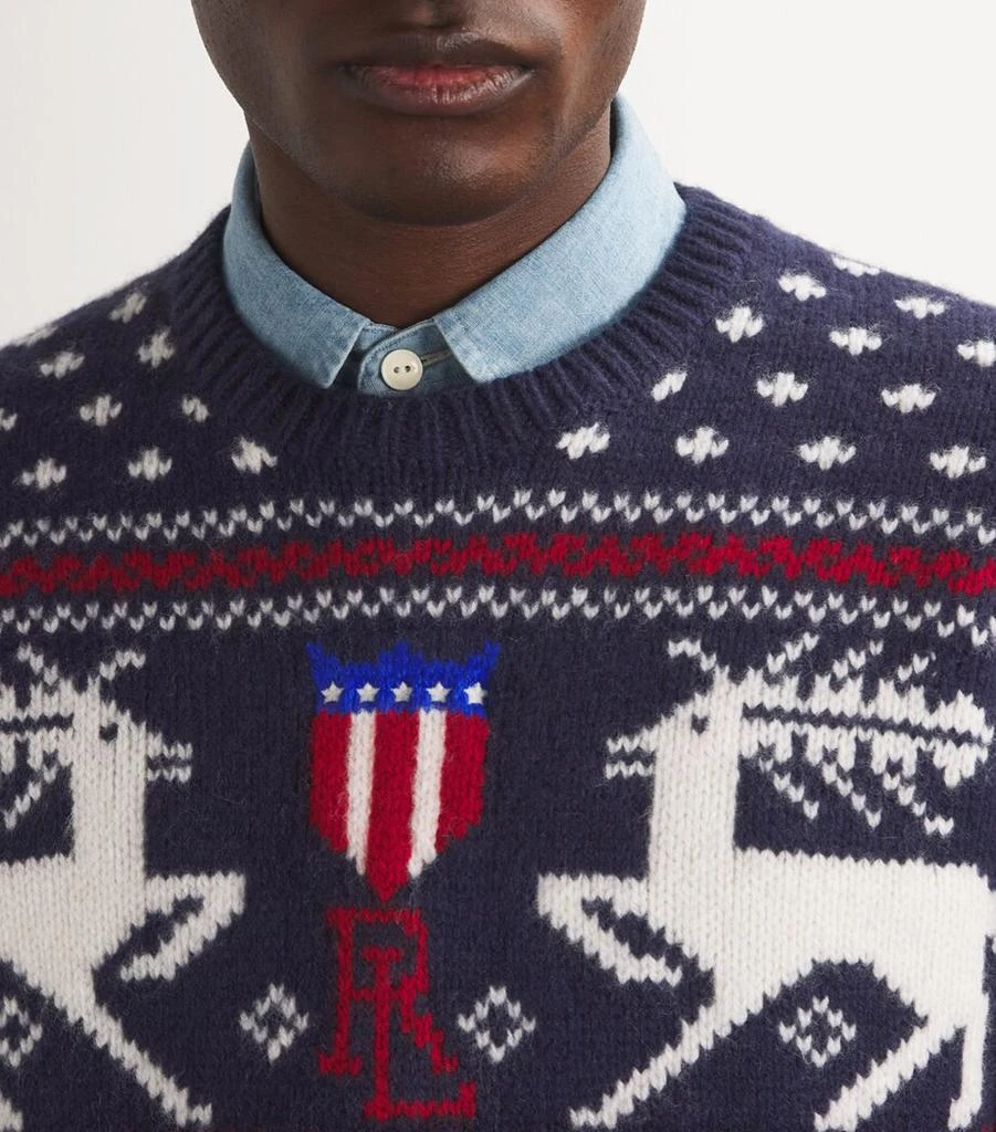 Ralph Lauren Wool Reindeer Sweater 6