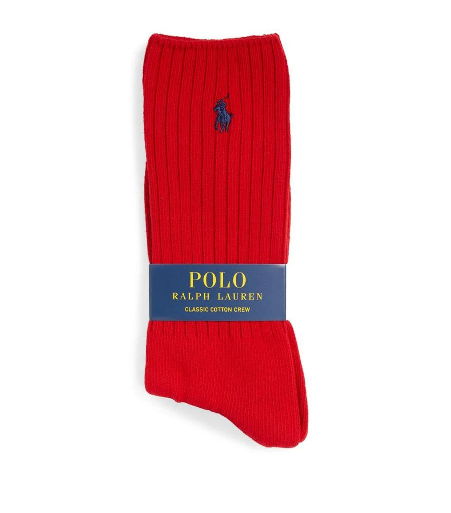 Ralph Lauren Cotton-Blend Classic Crew Socks 1