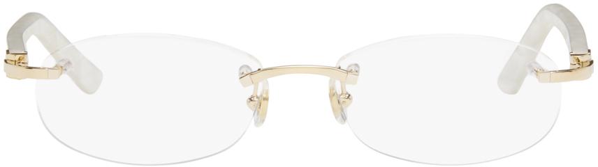 Cartier Gold Oval Glasses