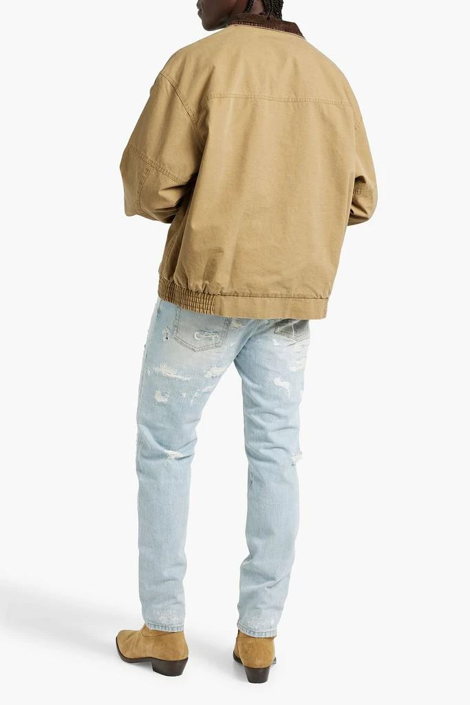 John Elliott Corduroy-trimmed cotton-canvas jacket 3