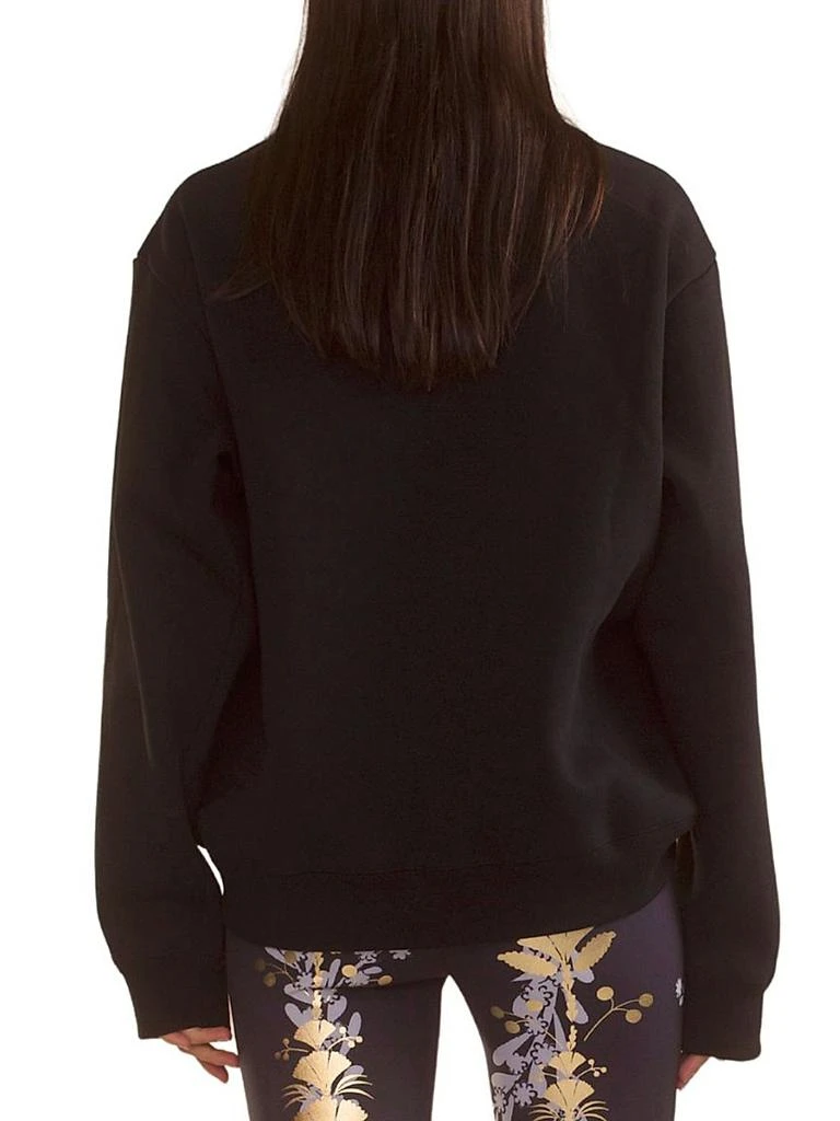 Cynthia Rowley Cotton-Blend Button-Shoulder Sweatshirt 4