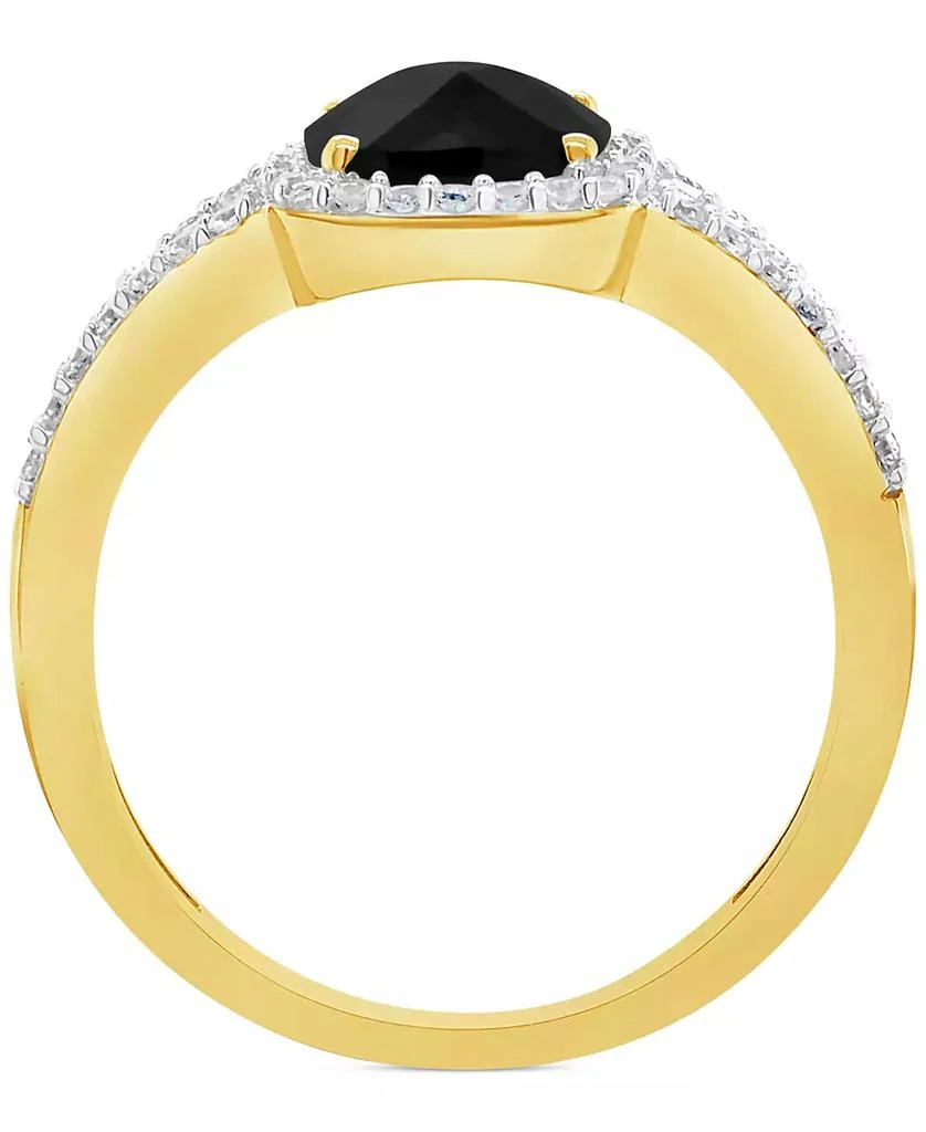 Macy
s Cultured Freshwater Pearl
Lab-Grown White Sapphire (1/4 ct. t.w.) Halo Ring in 10k Gold (Also in Onyx) 4