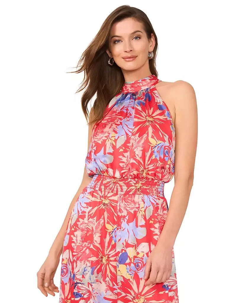 Vince Camuto Women's Printed Halter Wide-Leg Jumpsuit 3