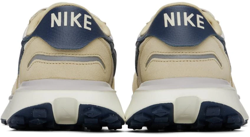 NIKE Beige & Navy Phoenix Waffle Sneakers 2