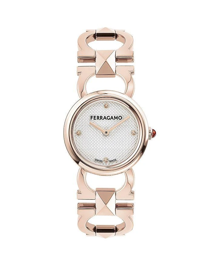 Salvatore Ferragamo Double Gancini Stud Watch, 25mm 1