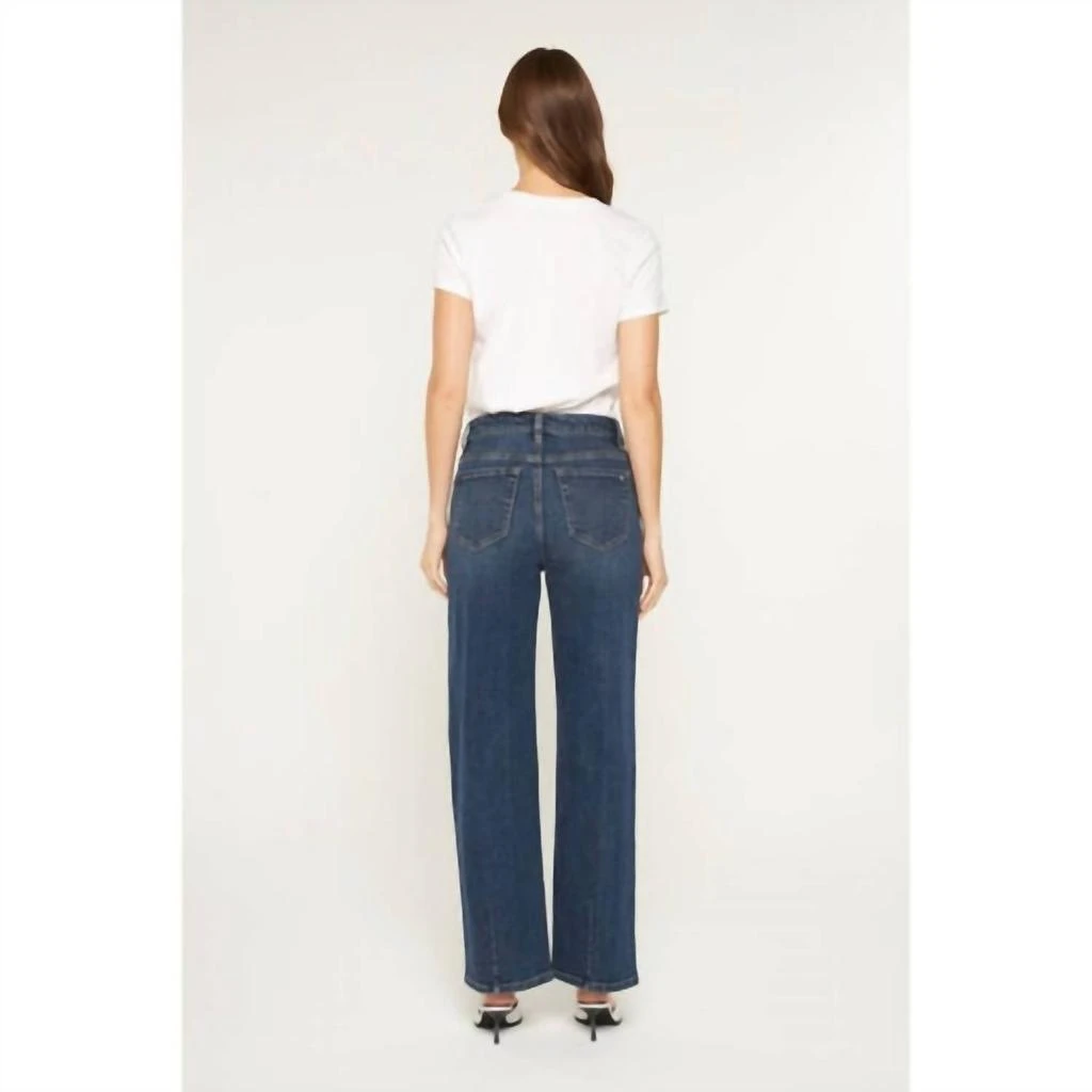 mica denim Mica Denim - High Rise Loose Fit Straight Leg Jeans 2
