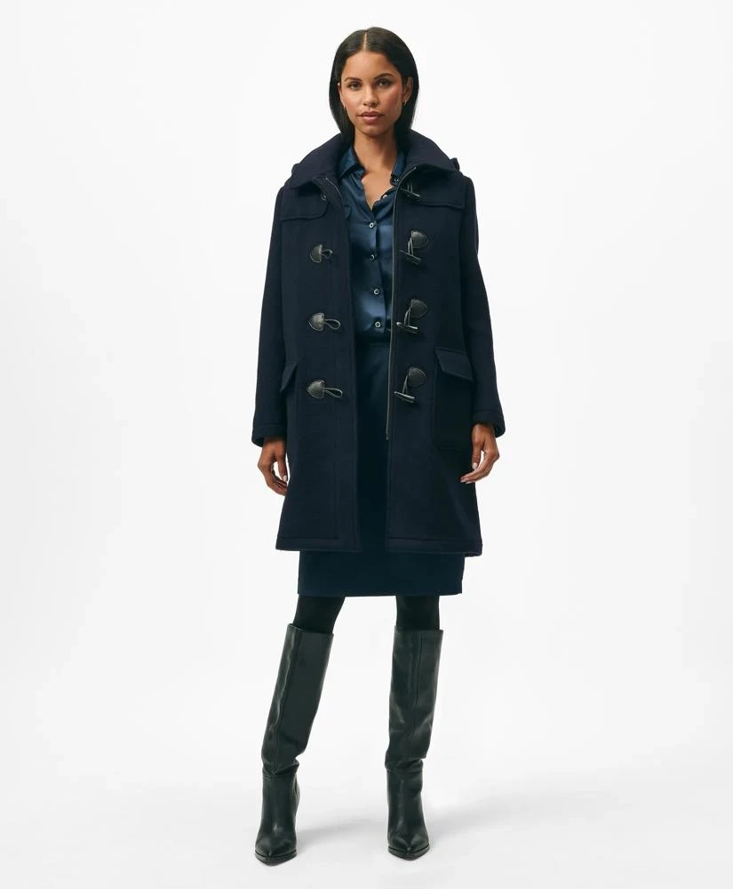 Brooks Brothers Wool Twill Hooded Toggle Coat 1