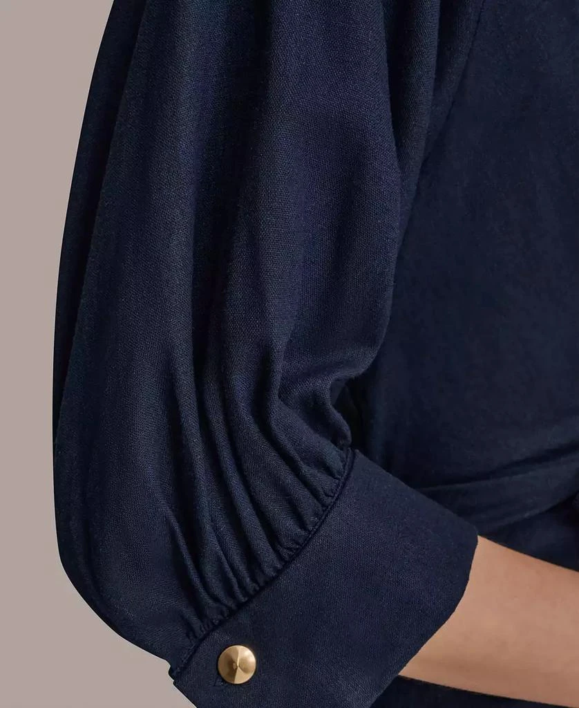 Women's Collared 3/4-Sleeve Midi Dress  On Sale Now with Up to 40% Off |  Discover Exclusive Deals & Savings at BeyondStyle  Authentic Donna Karan  dress|women's fashion with Limited-Time Discounts, Free