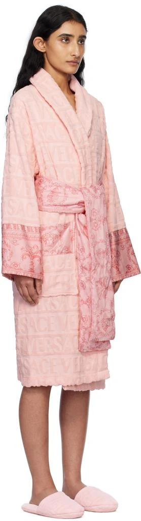 Versace Pink 'I Heart Baroque' Bathrobe 2