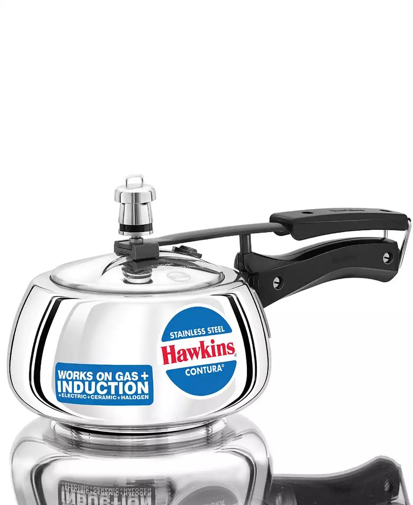 Hawkins 2 Liter Stainless Steel Contura Induction Compatible Pressure Cooker