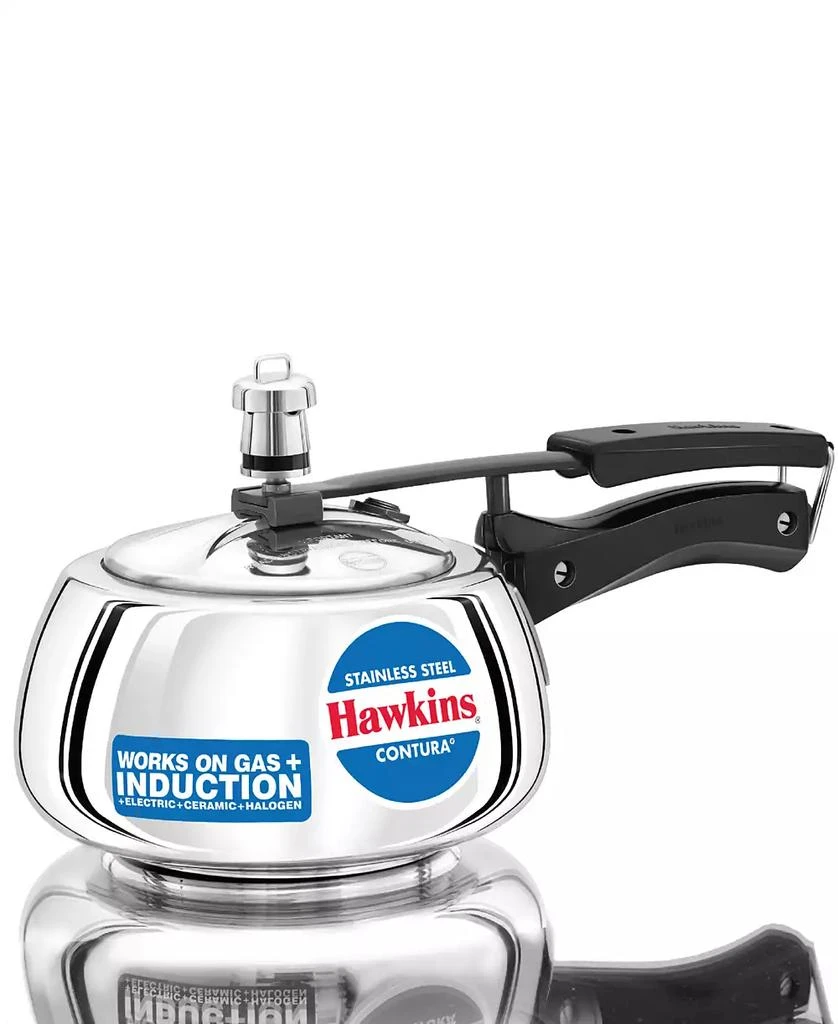 Hawkins 2 Liter Stainless Steel Contura Induction Compatible Pressure Cooker 1