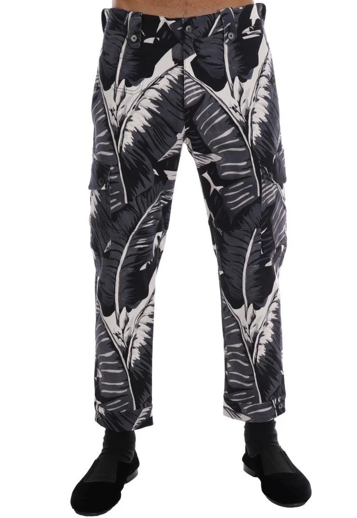 Dolce & Gabbana Elegant Capri Casual Pants in Banana Leaf Men's Print 1
