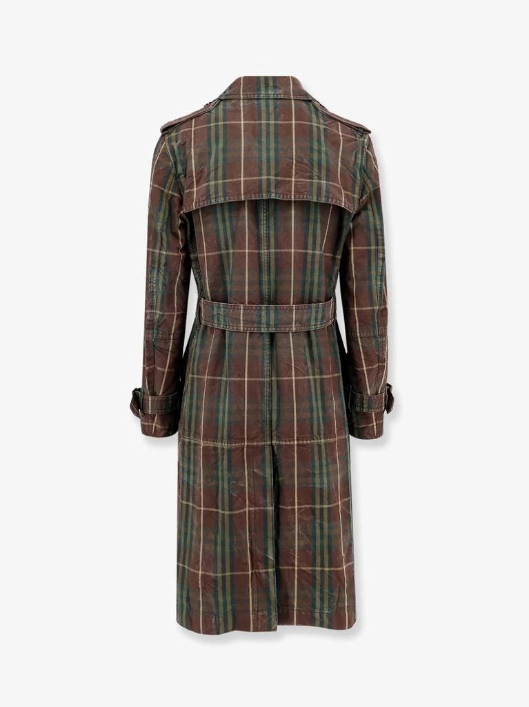 Burberry Cotton trench with check motif 5
