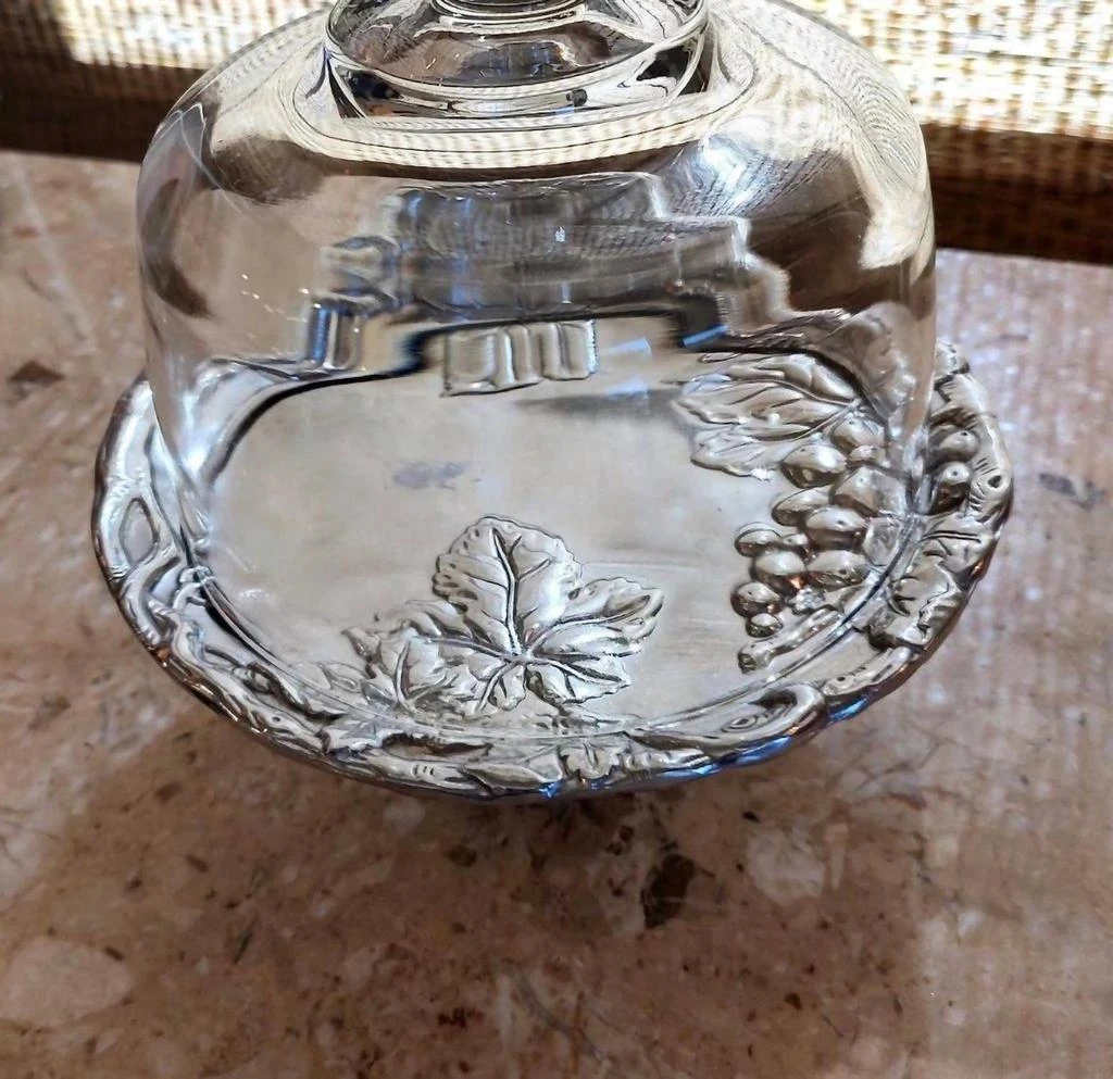 Arthur Court Arthur Court - Grape Footed Plate With Glass Dome 2